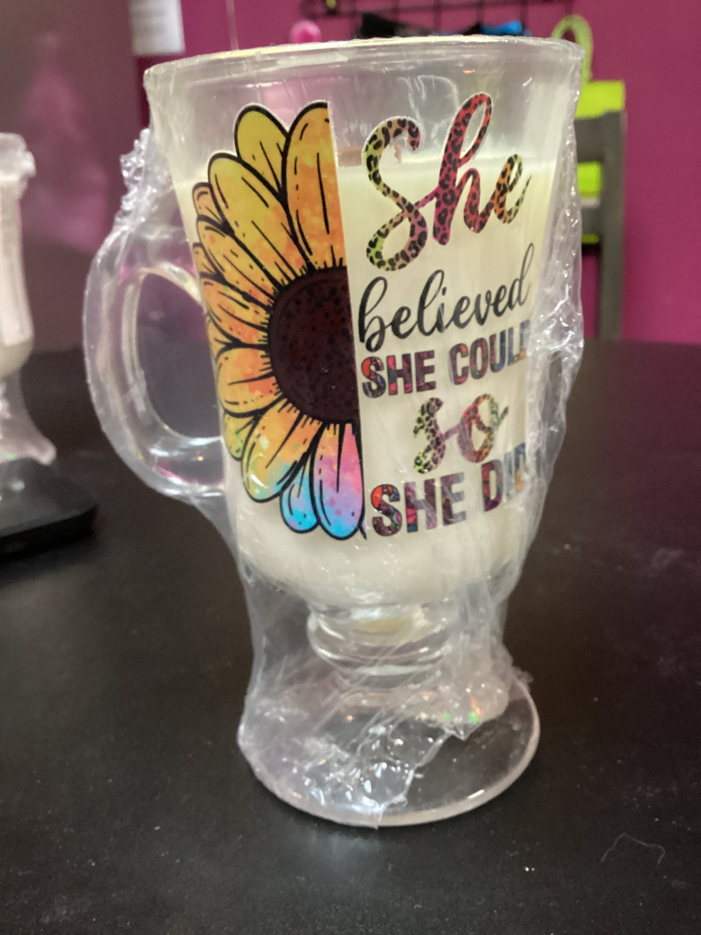 Faith based wood wick candles